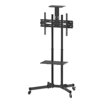 Manhattan 37" to 70" Height-Adjustable Mobile Display Trolley | 461238 Manhattan Display Trolley Manhattan