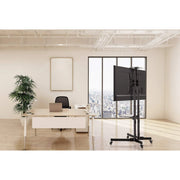 Manhattan 37" to 70" Height-Adjustable Mobile Display Trolley | 461238 Mobile Trolley Manhattan