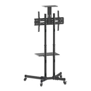 Manhattan 37" to 70" Height-Adjustable Mobile Display Trolley | 461238 Mobile Trolley Manhattan