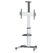 Manhattan 37" - 86" Aluminum Height-Adjustable Multimedia TV Cart | 461245 Mobile Trolley Manhattan