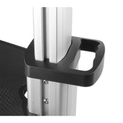 Manhattan 37" - 86" Aluminum Height-Adjustable Multimedia TV Cart | 461245 Mobile Trolley Manhattan