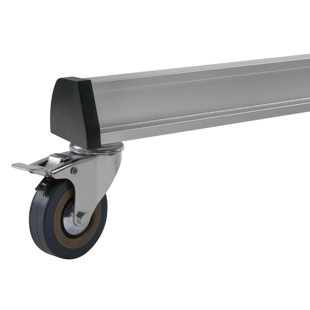 Manhattan 37" - 86" Aluminum Height-Adjustable Multimedia TV Cart | 461245 Mobile Trolley Manhattan