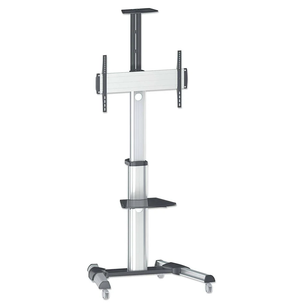Manhattan 37" - 86" Aluminum Height-Adjustable Multimedia TV Cart | 461245 Mobile Trolley Manhattan