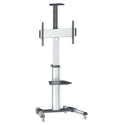 Manhattan 37" - 86" Aluminum Height-Adjustable Multimedia TV Cart | 461245 Mobile Trolley Manhattan