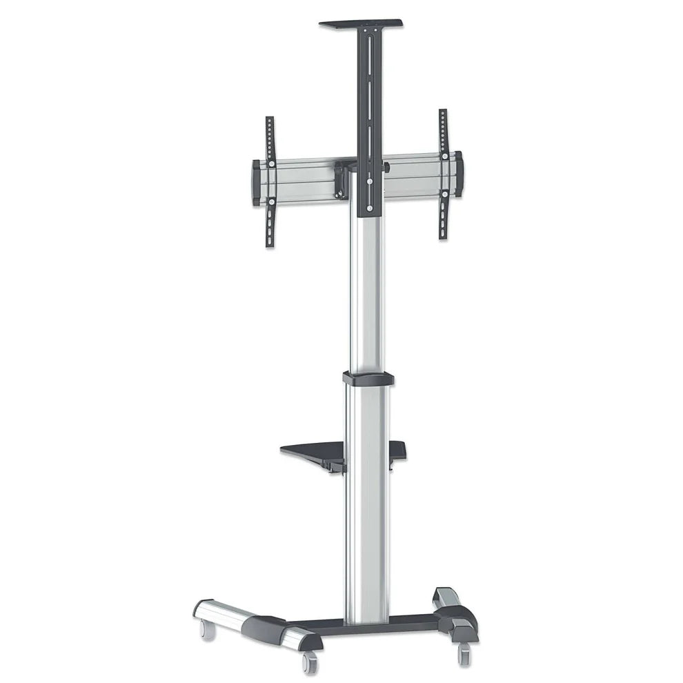 Manhattan 37" - 86" Aluminum Height-Adjustable Multimedia TV Cart | 461245 Mobile Trolley Manhattan