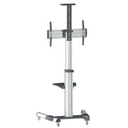 Manhattan 37" - 86" Aluminum Height-Adjustable Multimedia TV Cart | 461245 Mobile Trolley Manhattan