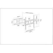 Manhattan 37" - 70" Full-Motion Display Wall Mount | 461283 Wall Mount Bracket Manhattan
