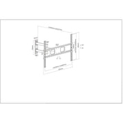 Manhattan 37" - 70" Full-Motion Display Wall Mount | 461337 Wall Mount Bracket Manhattan