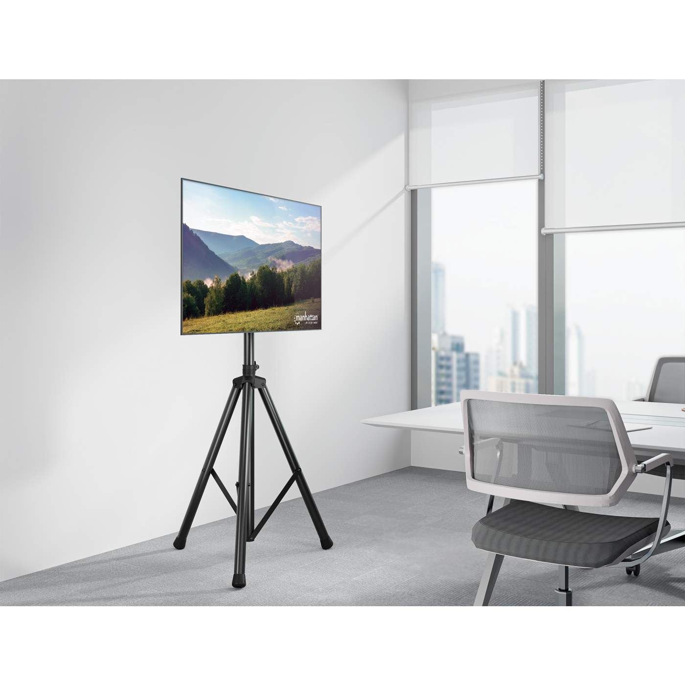 Manhattan 70" Universal Portable TV Mount Tripod | 461412 Floor Stand Manhattan