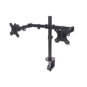 Manhattan Up to 32" Universal Dual Monitor Mount With Double-Link Swing Arms | 461528 Monitor Arm Desk Mount Manhattan
