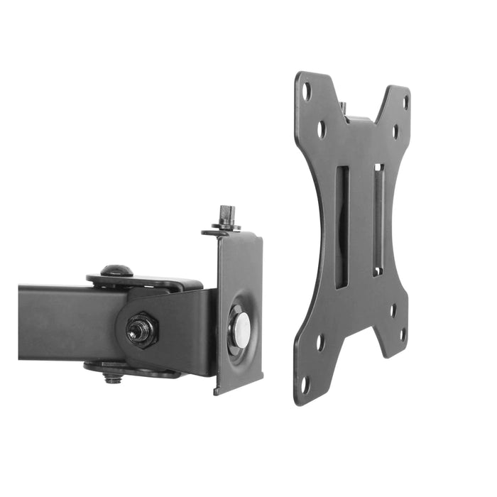 Manhattan 461528 Universal Dual Monitor Mount With Double-Link Swing Arms