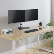 Manhattan 13" - 32" Universal Dual Monitor Stand With Double-Link Swing Arms | 461559 Monitor Arm Desk Mount Manhattan