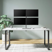 Manhattan 13" - 32" Quad LCD Monitor Mount with Double-Link Swing Arms | 461566 Monitor Arm Desk Mount Manhattan