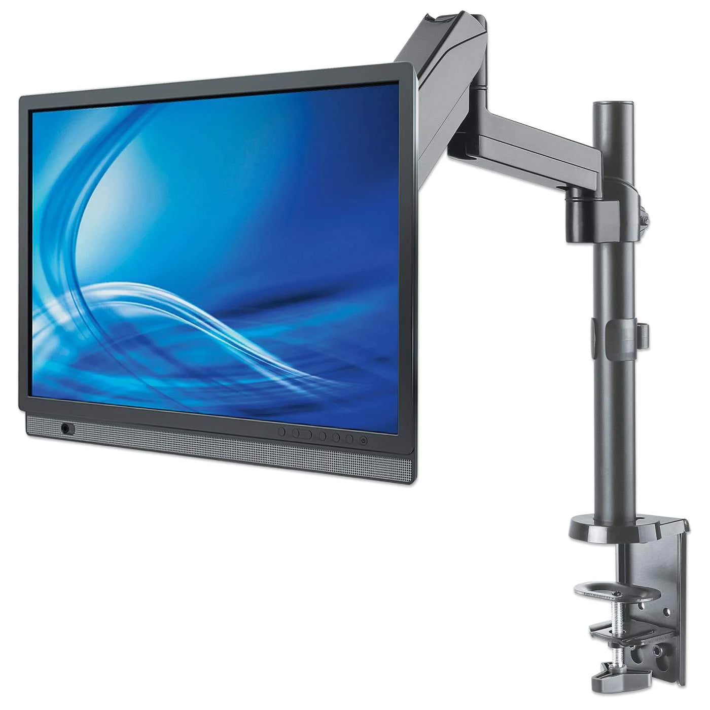 Manhattan 17"-32" LCD Monitor Mount with Gas-Spring Arm | 461580 Monitor Arm Desk Mount Manhattan