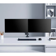 Manhattan 10"-27" Dual LCD Monitor Mount With Gas-Spring Arm | 461597 Monitor Arm Desk Mount Manhattan