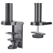 Manhattan 10"-27" Dual LCD Monitor Mount With Gas-Spring Arm | 461597 Monitor Arm Desk Mount Manhattan