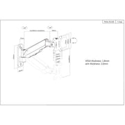Manhattan 17" - 32" LCD Monitor Wall Mount | 461603 Wall Mount Bracket Manhattan