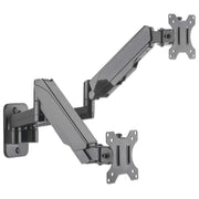Manhattan 17" - 32" Universal Gas Spring Dual Monitor Wall Mount | 461627 Wall Mount Bracket Manhattan