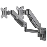 Manhattan 17" - 32" Universal Gas Spring Dual Monitor Wall Mount | 461627