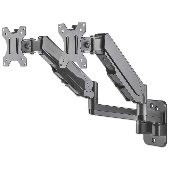 Manhattan 17" - 32" Universal Gas Spring Dual Monitor Wall Mount | 461627 Wall Mount Bracket Manhattan