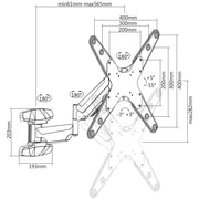 Manhattan 461641 Universal Gas Spring TV Mount Wall Mount Bracket Manhattan