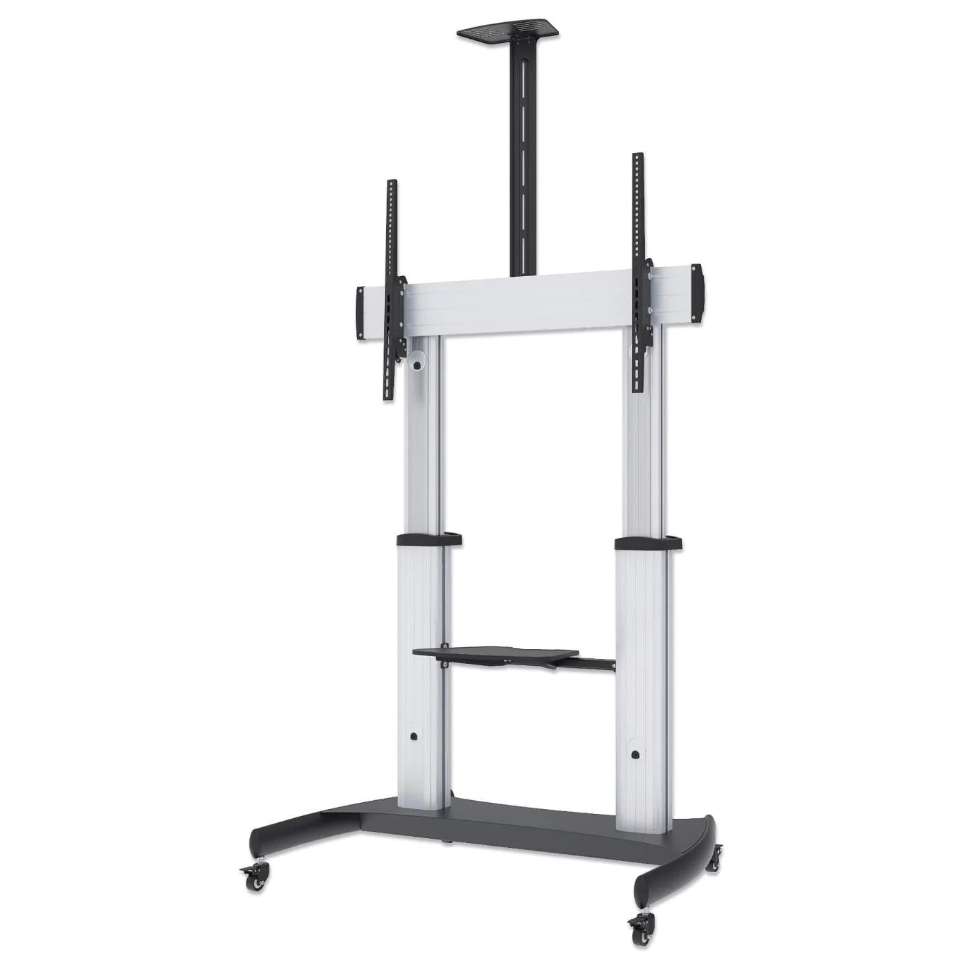 Manhattan 60" - 100" Tilting Height-Adjustable Mobile Display Trolley | 461672 Mobile Trolley Manhattan