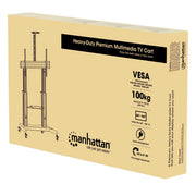 Manhattan 60" - 100" Tilting Height-Adjustable Mobile Display Trolley | 461672 Mobile Trolley Manhattan