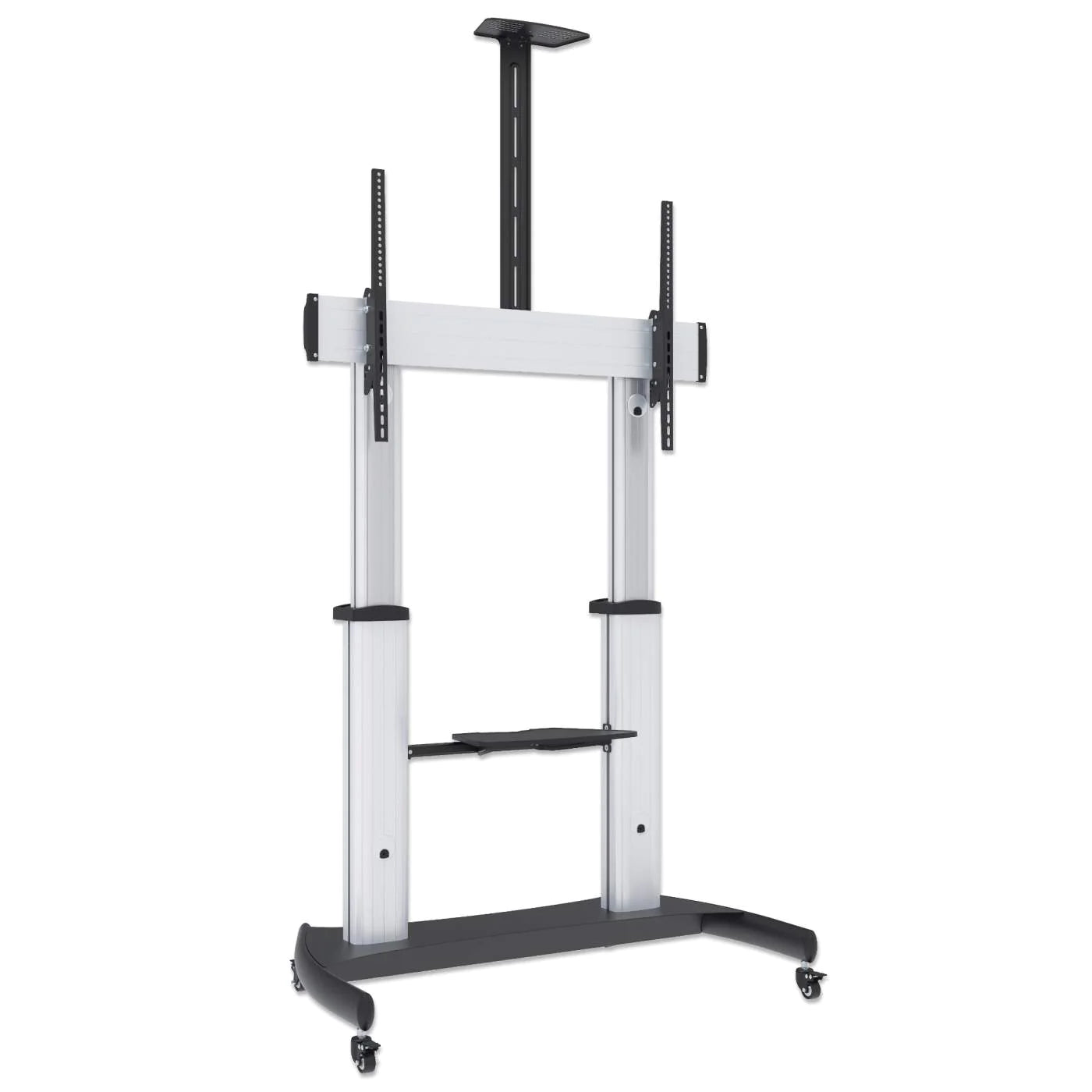Manhattan 60" - 100" Tilting Height-Adjustable Mobile Display Trolley | 461672 Mobile Trolley Manhattan