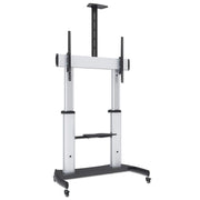 Manhattan 60" - 100" Tilting Height-Adjustable Mobile Display Trolley | 461672 Mobile Trolley Manhattan