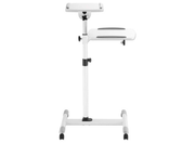 Manhattan 461726 Cart for Projectors and Laptops White - For Up To 10Kg Projectors Mobile Trolley Manhattan