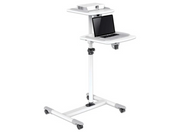 Manhattan 461726 Cart for Projectors and Laptops White - For Up To 10Kg Projectors Mobile Trolley Manhattan