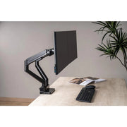 Manhattan 17" - 32" Dual Monitor Desk Mount With Integrated Docking Station | 461887 Monitor Arm Desk Mount Manhattan