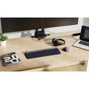 Manhattan 17" - 32" Dual Monitor Desk Mount With Integrated Docking Station | 461887 Monitor Arm Desk Mount Manhattan
