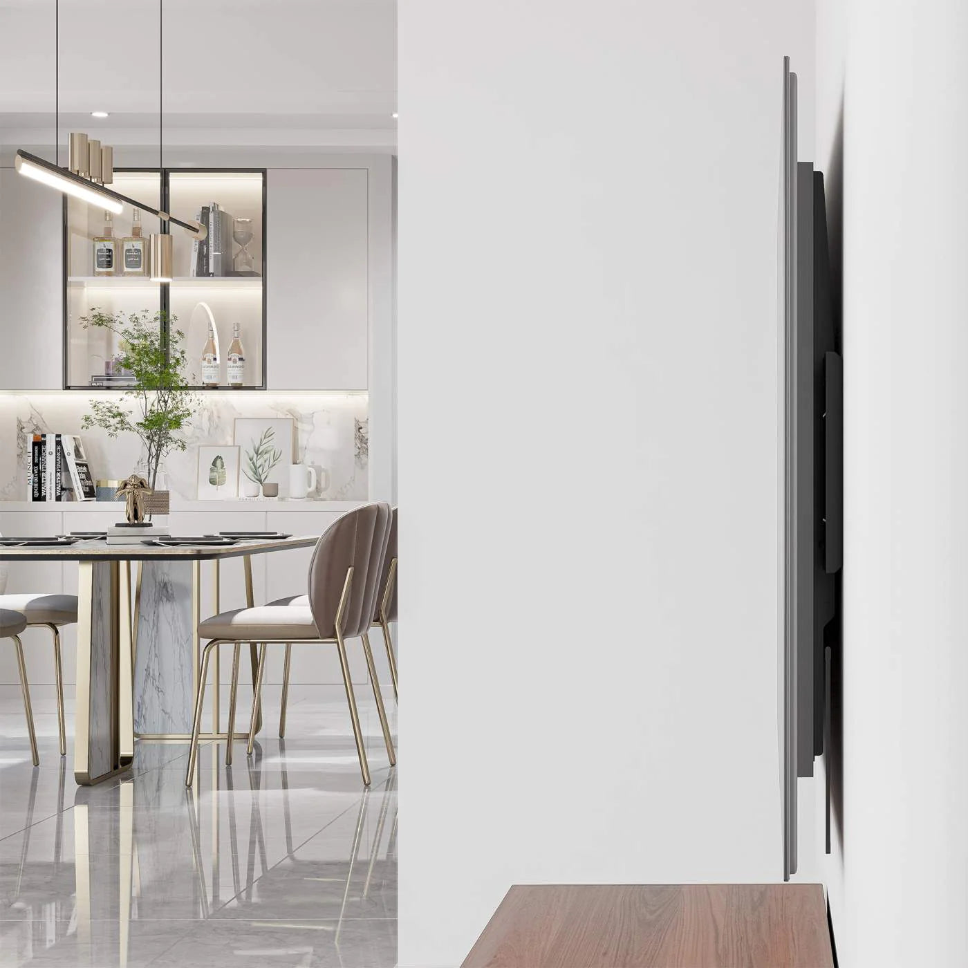 Manhattan 60"-120" Ultra Thin Large-Screen Fixed TV Wall Mount | 461917 Wall Mount Bracket Manhattan