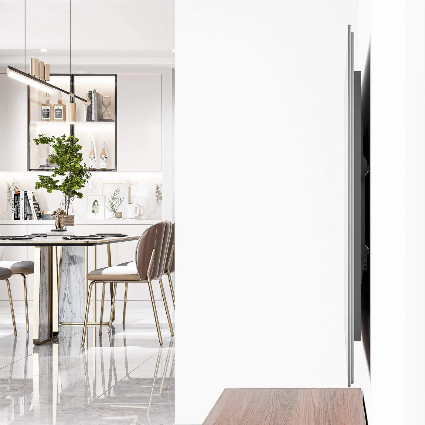 Manhattan 43" - 100" Ultra Thin Fixed TV Wall Mount | 461948 Wall Mount Bracket Manhattan