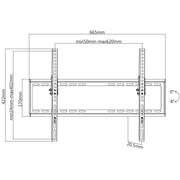 Manhattan 37" - 70" Low-Profile TV Tilting Wall Mount | 461979 Wall Mount Bracket Manhattan
