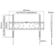 Manhattan 37" - 70" Heavy-Duty Ultra Thin TV Wall Mount | 461986 Wall Mount Bracket Manhattan