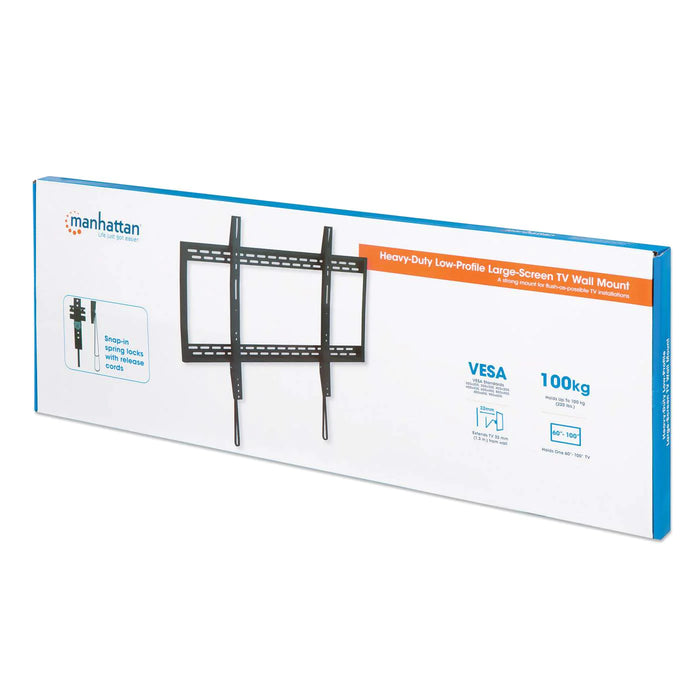 Manhattan 60" - 100" Heavy-Duty Low-Profile Display Wall Mount | 461993 Wall Mount Bracket Manhattan