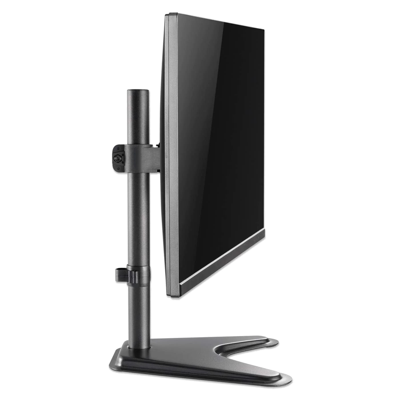 Manhattan 462037 Single Monitor Desktop Stand - Swivel Monitor Arm Desk Mount Manhattan