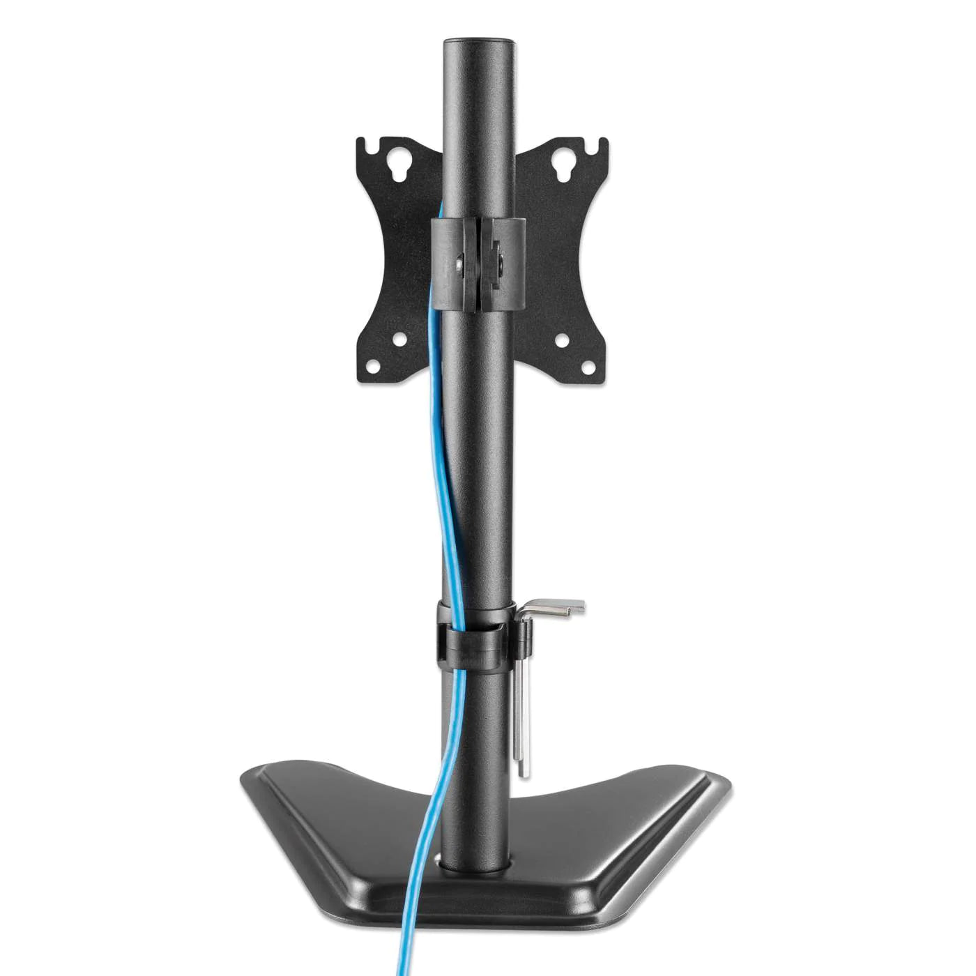 Manhattan 462037 Single Monitor Desktop Stand - Swivel Monitor Arm Desk Mount Manhattan