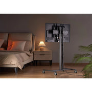 Manhattan 34" - 55" Compact Height-Adjustable TV Cart / Stand | 462068 Mobile Trolley Manhattan