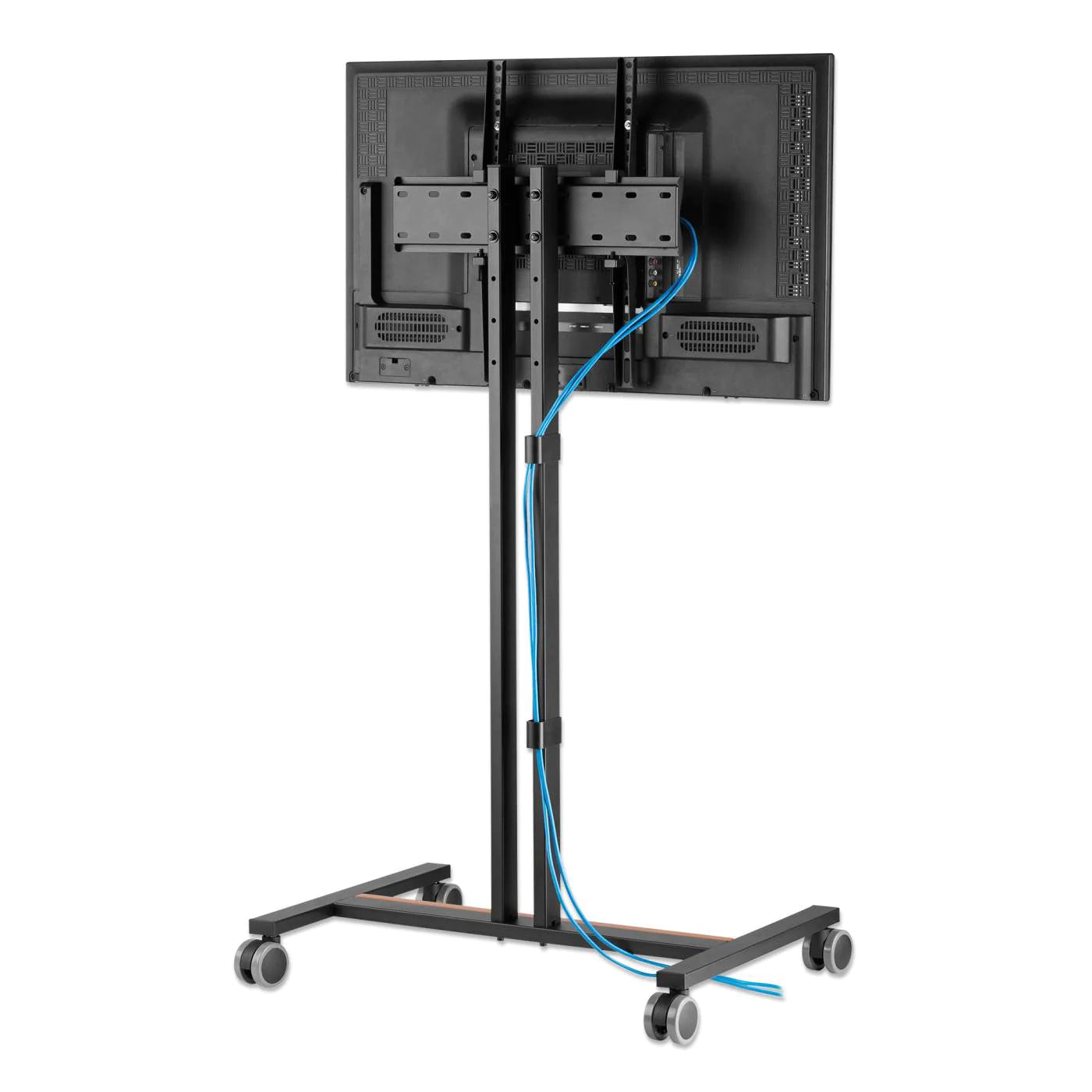 Manhattan 34" - 55" Compact Height-Adjustable TV Cart / Stand | 462068 Mobile Trolley Manhattan