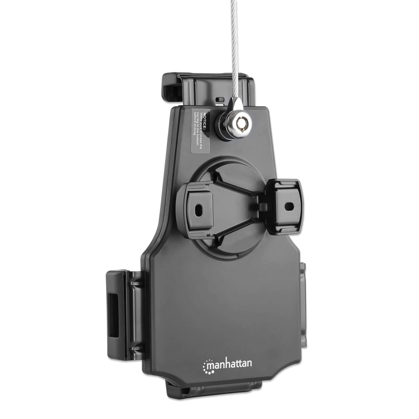 Manhattan 7.9" - 10.5" Lockable Desk Stand And Wall Mount Holder For Tablet And iPad | 462112 Tablet Mount Manhattan