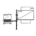 Manhattan 462136 Desktop Combo Mount With Monitor Arm And Laptop Stand
