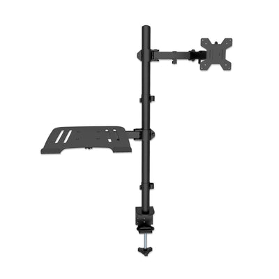Manhattan 13" - 32" LCD and Laptop Desk Mount with Double-Link Swing Arm | 462136 Manhattan Dual/Multi Arm Mounts Manhattan