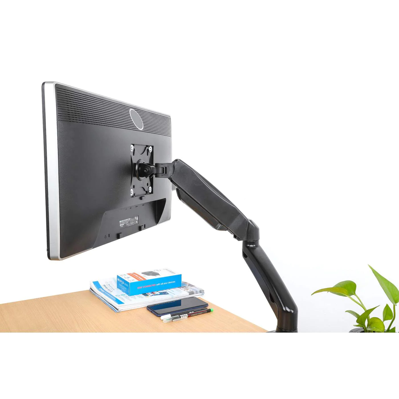 Manhattan 13" - 27" Single Monitor Arm Desk Mount | 462303 Monitor Arm Desk Mount Manhattan