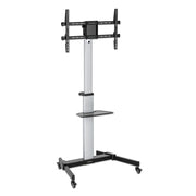 Manhattan 37" to 86" Aluminum Height-Adjustable Multimedia TV Cart | 462327 Mobile Trolley Manhattan