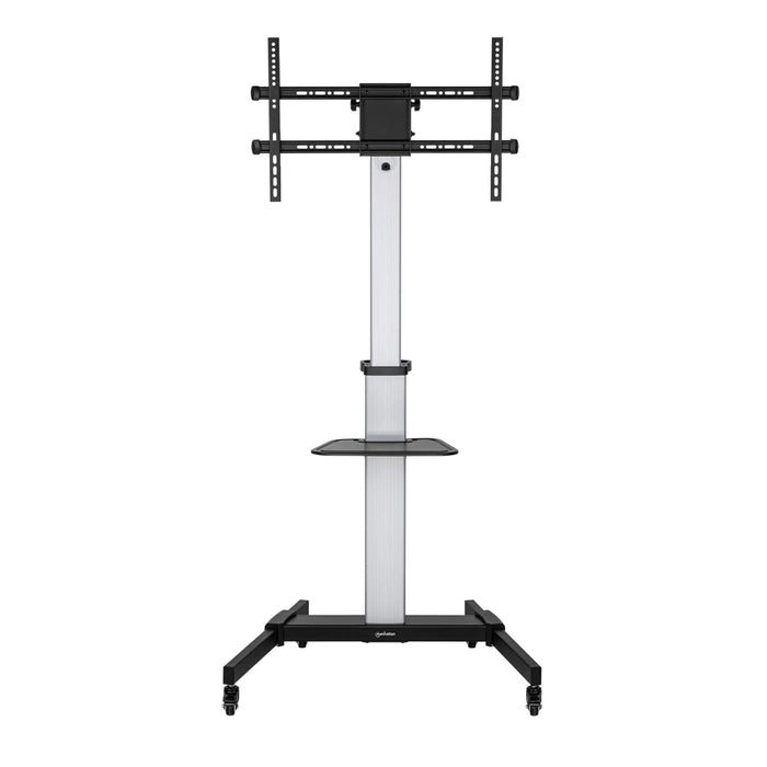 Manhattan 37" to 86" Aluminum Height-Adjustable Multimedia TV Cart | 462327 Mobile Trolley Manhattan