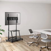 Manhattan 37" - 100" Ultra Heavy-Duty Height-Adjustable Multimedia TV Cart | 462334 Mobile Trolley Manhattan