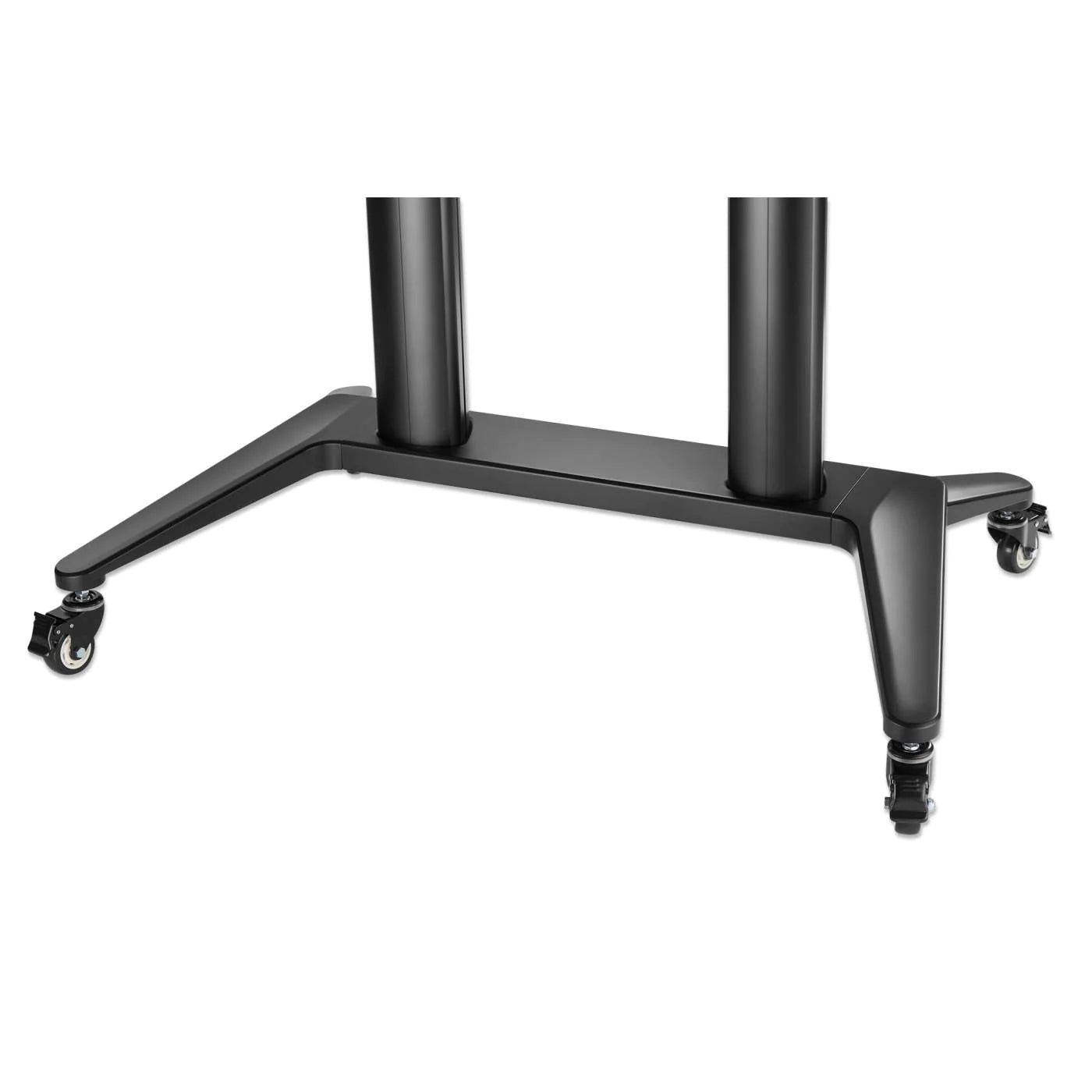 Manhattan 70" - 120" Aluminum Heavy-Duty Large-Screen Height-Adjustable Multimedia TV Cart | 462341 Mobile Trolley Manhattan